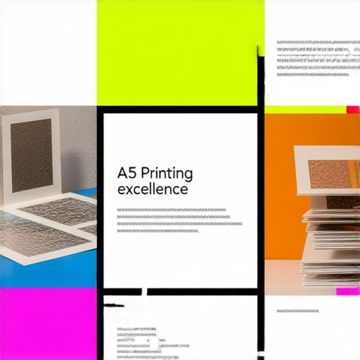 A5印刷服務展示圖，強調高品質印刷技術和專業設計，讓您的作品脫穎而出，吸引目光，提升商品價值，立即了解我們的專業服務。