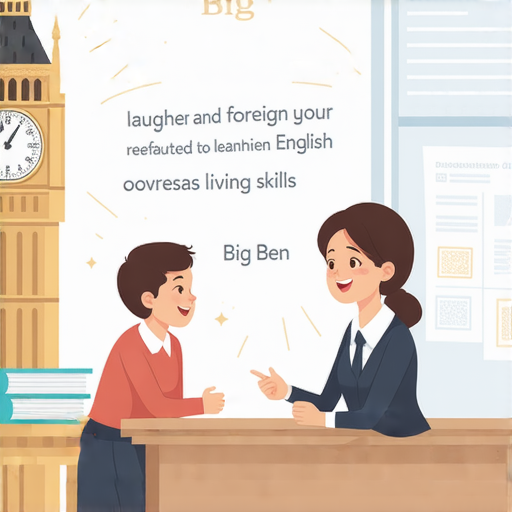「想學會在海外生活的英文？快來了解『大笑』和『大笨鐘』的秘訣，與我們的外籍老師一對一交流！」