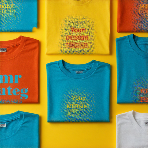 客製化T恤印刷展示，展示多款設計與模式，強調創意無限可能，讓每個人的獨特風格實現，吸引消費者探索個性化選擇。