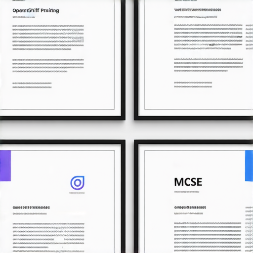 「探索專業證書印刷—從 OpenShift 到 MCSE，立即詢問我們的專業服務！」