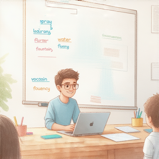 「揭開噴霧的秘密：如何用英文流利表達噴水、噴泉等常見詞彙！立即體驗外籍老師一對一教學！」