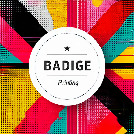 力磁石襟章展示精美設計，強調色彩鮮豔的圖案與質感，背景襯托印刷專業服務的技術與創意，吸引目光，彰顯品牌特色，力求呈現獨特風格。