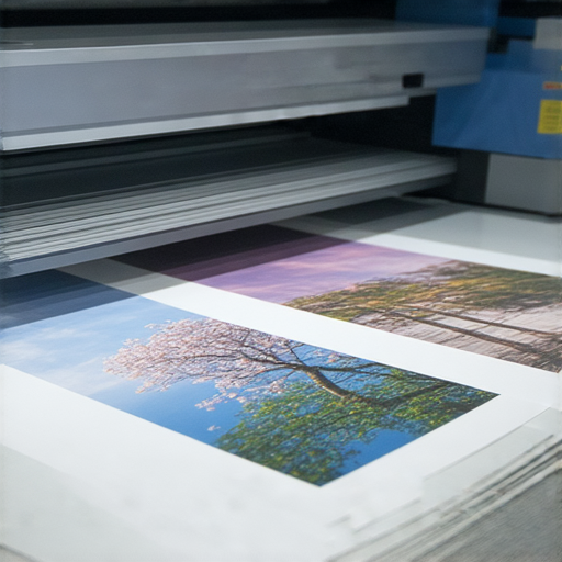 驚人的打印速度展示印刷專業服務，精美印刷成品排列整齊，滿足客戶需求瞬間實現，突顯高效品質與專業技術。