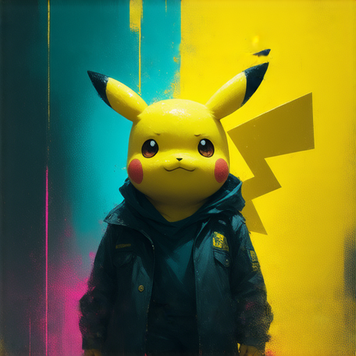 寶可夢偵探皮卡丘站在城市背景中，充滿神秘感的氛圍，展示我們的專業印刷服務，吸引粉絲探索寶可夢世界的奧秘，感受創意無限的印刷藝術。