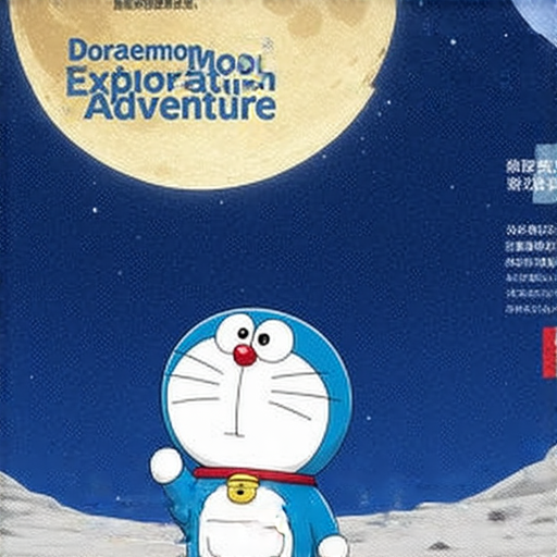 《品多啦A夢月球探測記》的封面圖片，展示了主角在月球上的探險場景，搭配我們專業印刷服務的Logo，強調作品與印刷技術的創新合作，讓讀者立即探索精彩內容。