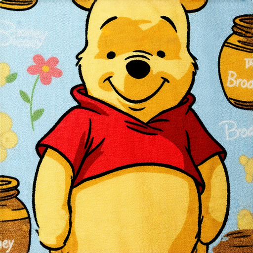 快來領取品百老匯小熊維尼毛巾，專業印刷服務打造獨特紀念品，色彩鮮豔的毛巾展示了小熊維尼的可愛形象，適合各種場合使用。