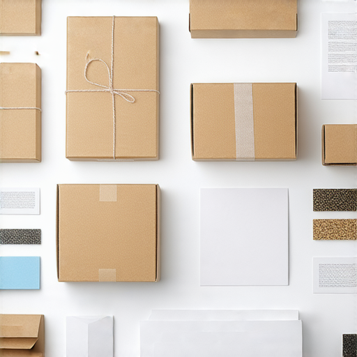 印刷包裝服務展示，包括A4到特大尺寸的包裝範本，突顯品牌提升的機會，讓客戶立即瞭解不同尺寸的選擇和印刷質量。