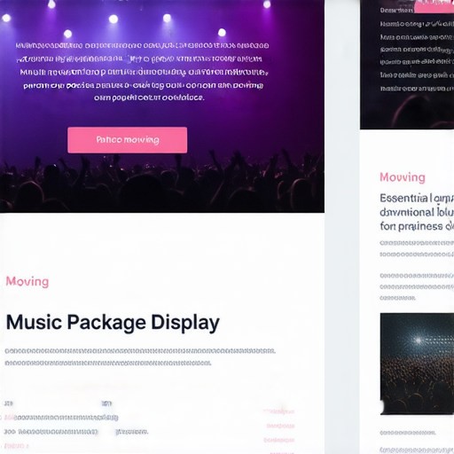超震撼的音樂打包下載介紹，展示搬屋時必備的最佳伴侶，畫面中顯示各種音樂平台和下載選項，吸引人耳目的音樂包，適合提升搬家過程的趣味。