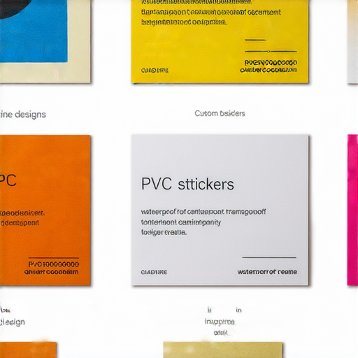 「探索創意印刷：從PVC貼紙到防水透明貼紙，打造您的專屬設計！」