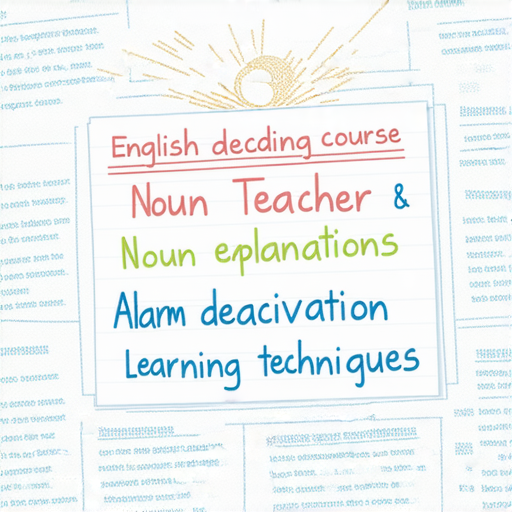 「解碼英文：掌握名詞解釋與解除警報的技巧，立即體驗外籍教師一對一教學！」
