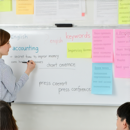 「揭開英文記憶力的秘密！立即了解記帳、記者會等關鍵詞，並探索我們的一對一外籍英文教學！」