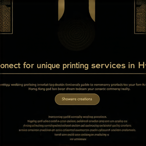 「探索香港頂尖印刷服務！專業活字、喜帖、明信片，立即聯繫我們打造夢想作品！」