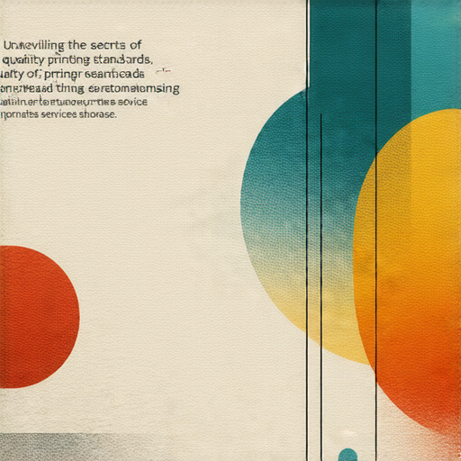 揭開印刷標準的秘密，探索專業印刷服務，打造完美印作品！立即了解！