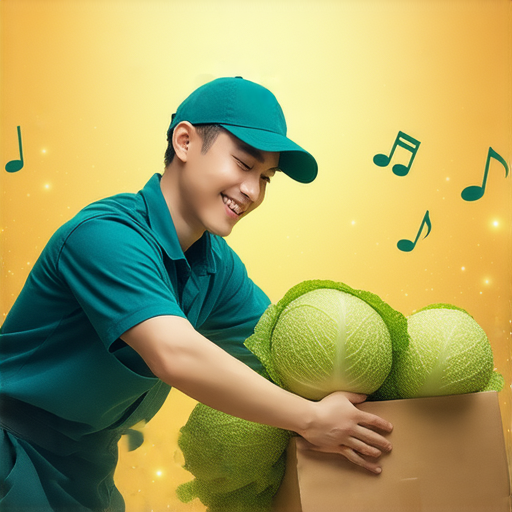 打包高麗菜的過程中，背景播放著陳奕迅的音樂，搬屋服務專業人員正在忙碌，展現輕鬆愉快的搬家氛圍，傳遞音樂與搬屋的最佳搭配。