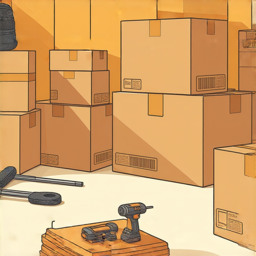 搬屋輕鬆無比的打包秘訣，展示《机智牢房生活》的搬遷技巧，圖片中有整理箱及打包工具，讓搬屋不再頭痛，提升搬遷效率，讓生活更便利。