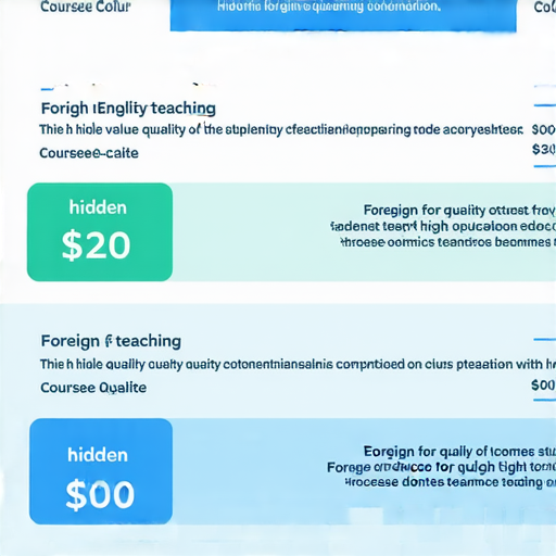 「想知道外籍英文老師的課程收費？點擊了解優質教學的隱藏價值！」