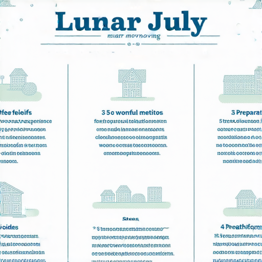 「農曆七月搬屋攻略：如何減壓、有效準備，還能了解搬屋的奇妙原因！」