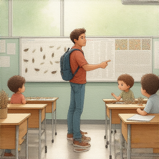 「想知道甲蟲的秘密嗎？立即和外籍老師一對一學英文，開啟你的探索之旅！」