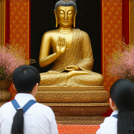 「探索四面佛的神秘魅力！立即報名外籍老師一對一英文課程，開啟你的文化之旅！」