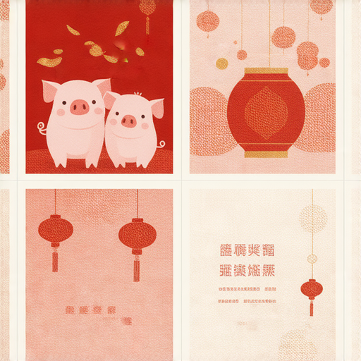 「探索豬年卡通賀卡的魅力，立即定製專屬印刷服務！不容錯過！」