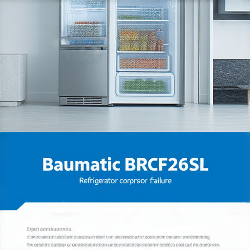 Baumatic寶瑪客雪櫃BRCF256SL壓縮機故障的專家解析，展示專業維修過程與印刷服務，幫助用戶了解壓縮機問題的原因及解決方案。