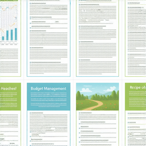 探索英文學習的多元主題：預算、頭暈、頭痛、風景與食譜解析