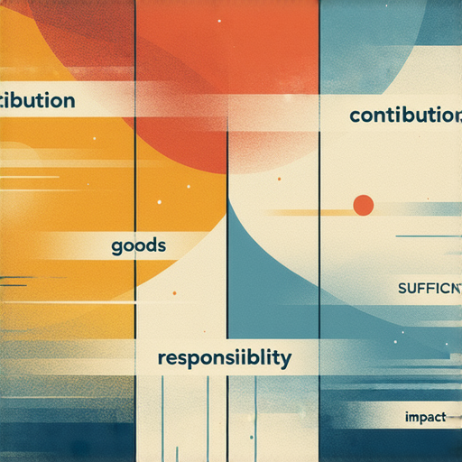 探討英文詞彙對於貢獻、貨品、責任及足夠的影響