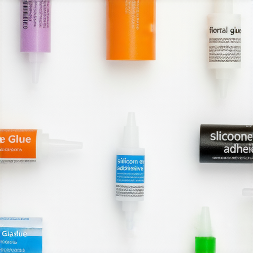 宣傳各類膠水英文名稱包括花膠、過膠、發泡膠及玻璃膠