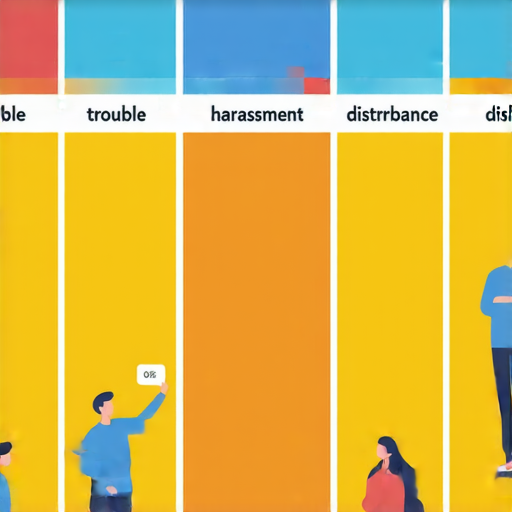困擾、騷擾與打擾的英文該如何翻譯與運用