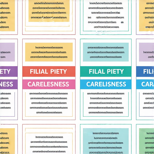 孝順與潦草的英文表達與用法探索