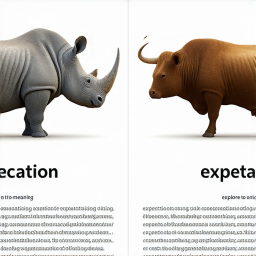 探索期望的英文涵義與犀牛和火牛的英文名稱解析