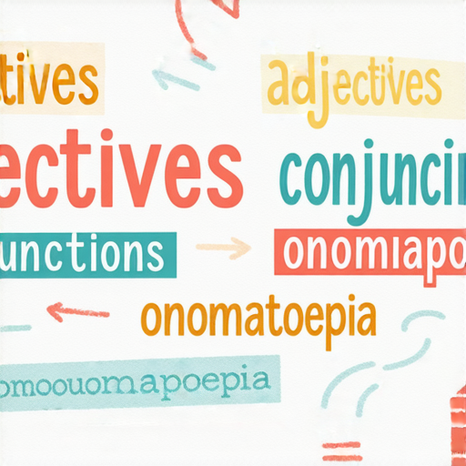 探索英文中的形容詞、連接詞與象聲詞的魅力與用法