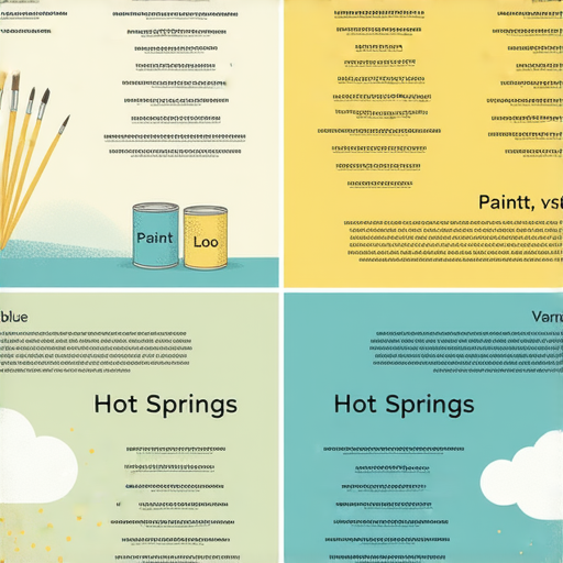 油漆和溫泉的英文對照與學習技巧分享