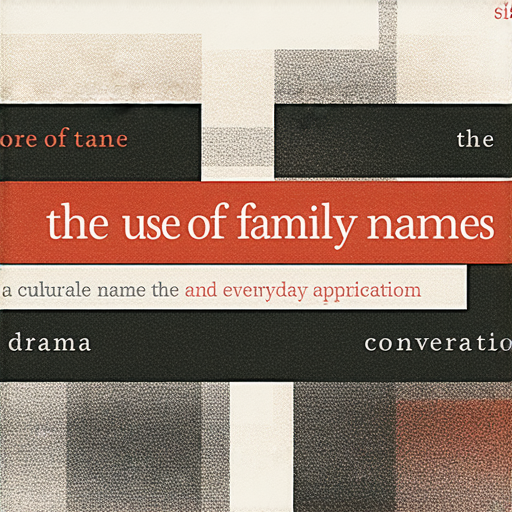 探索戲劇和家庭名稱的英文用法及其在日常對話中的應用