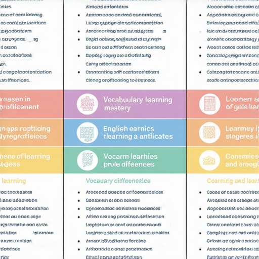 不同英語程度詞彙學習：從A1到C1的態度與進度分析