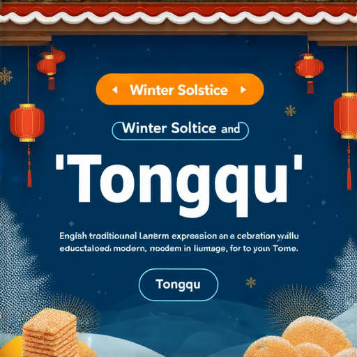 冬至與通渠的英文表達解析與學習分享