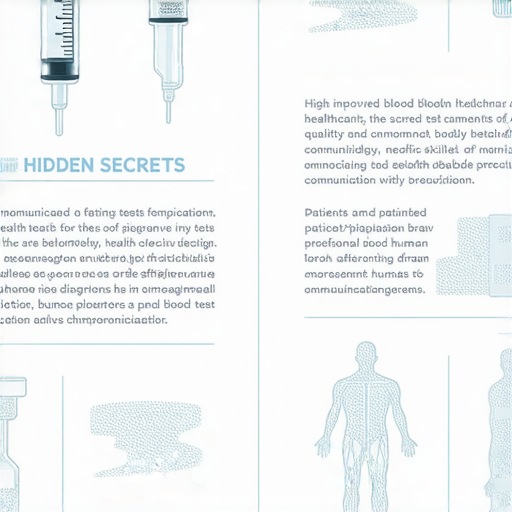 「空腹抽血的隱藏秘密！學會正確英文術語，立即提升你的醫療溝通技巧！」