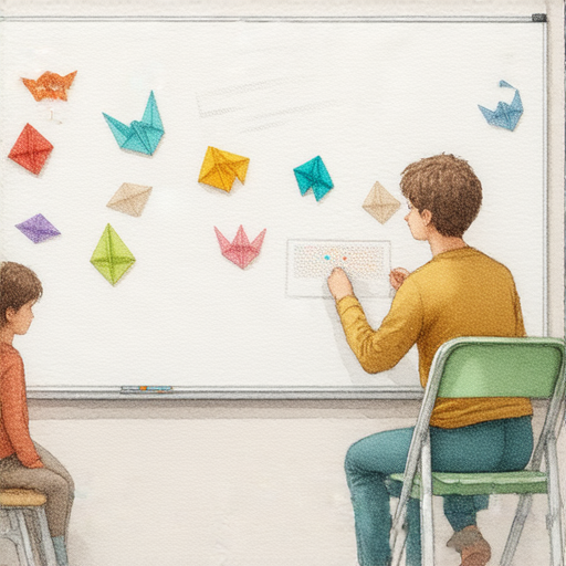 「從折疊椅到折紙藝術，掌握趣味英文技巧，今天就來體驗一對一外籍老師教學！」