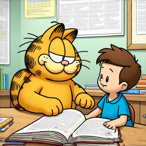 「讓加菲貓帶你探索動感英文！立即報名一對一外籍老師，開啟學習新世界！」