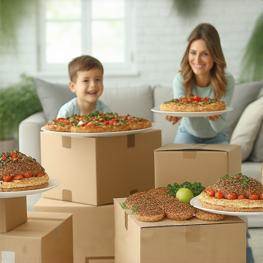 搬屋服務介紹，加上美味福食圖片，展示無縫搬遷體驗，輕鬆步入新生活，讓搬屋和美食一次過解決，享受無憂的居住轉變，立即了解我們的專業服務。