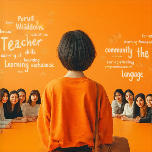 「探索橙色魅力：從外籍英文老師學習與分享的智慧，立刻啟動你的英語之旅！」