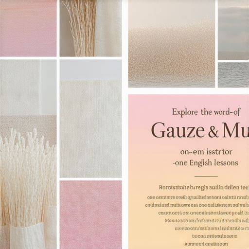 探索紗布與紗布巾的神奇世界！立即報名了解更多，還可享受外籍老師一對一英文教學！