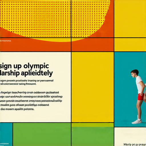 「奧運奬學金奮鬥不懈，外籍老師一對一教你掌握關鍵，立即報名！」