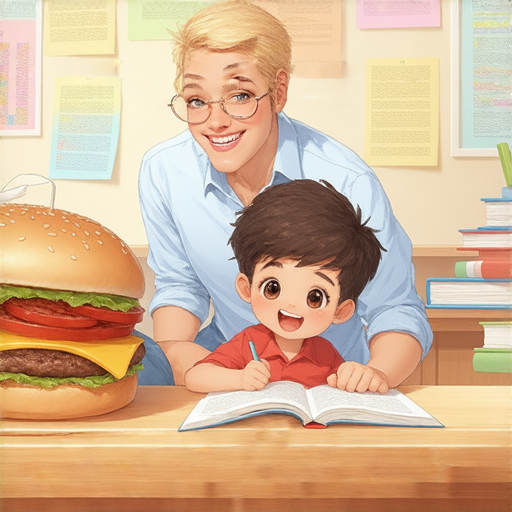 「漢堡肉的秘密：英文學習也可以這麼美味！立即體驗一對一外籍老師教學！」