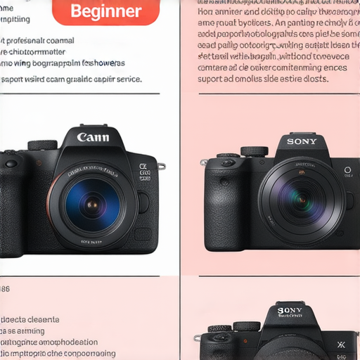 「探索最佳新手相機：Canon vs Sony，讓我們的專業維修服務保駕護航！」
