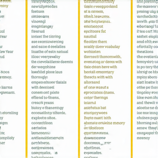 探索英文詞彙：新婚、新年、昆蟲與日常用語解析