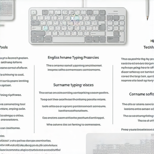 學習英文器材與姓氏的打字練習技巧！