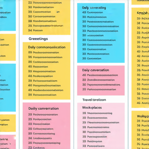 英文學習必備與交流活動相關詞彙整理