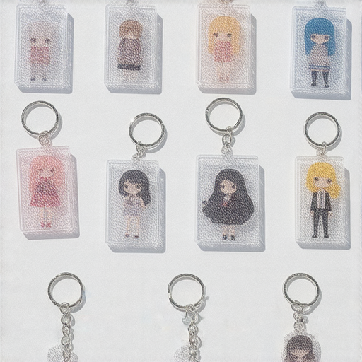 多樣鎖匙扣選擇介紹：名牌、透明、動漫公仔等特色鎖匙扣探索