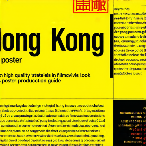 電影海報印刷技巧與香港海報製作指南